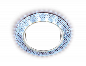 G296 CL/CLD хром/прозрачный GX53+3W(LED COLD)