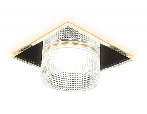 TN355 CH/CL хром/прозрачный GU5.3+3W (LED WHITE) 95*95*45