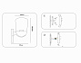 ST2083 BK/FR черный/белый матовый IP54 E27 max 40W 260*150*185