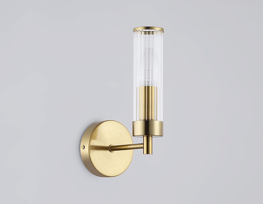 LH55164 BS/CL латунь/прозрачный E14 max 40W 155*100*245