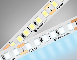 GS1313 2835 180Led/ 14.4W m/ 12V IP20 6500K/ 5000*10*1.2mm (2 конт.)