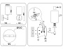 LH56056 BS/FR латунь/белый матовый E14 max 40W 160*120*280
