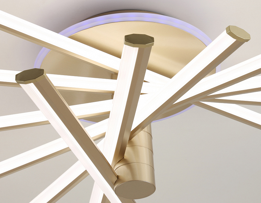 FL6244 GD золото 125W 3000K-6400K+RGB 900*750*230 (ПДУ ИК)