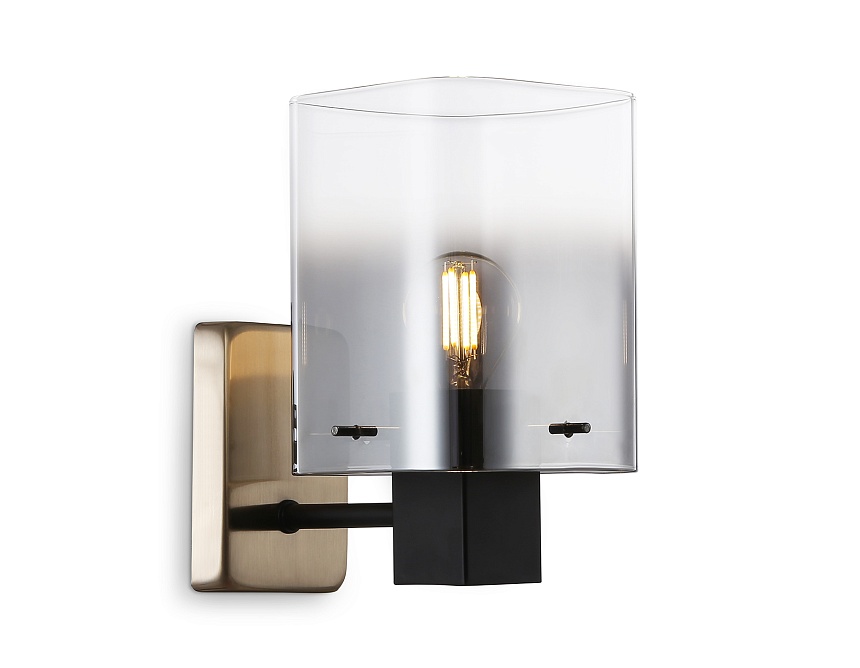 LH57045 BK/DBS/SM черный/темная латунь/дымчатый E14 max 40W 195*110*185