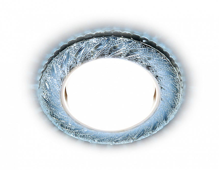 G303 CL/CLD хром/прозрачный GX53+3W(LED COLD)