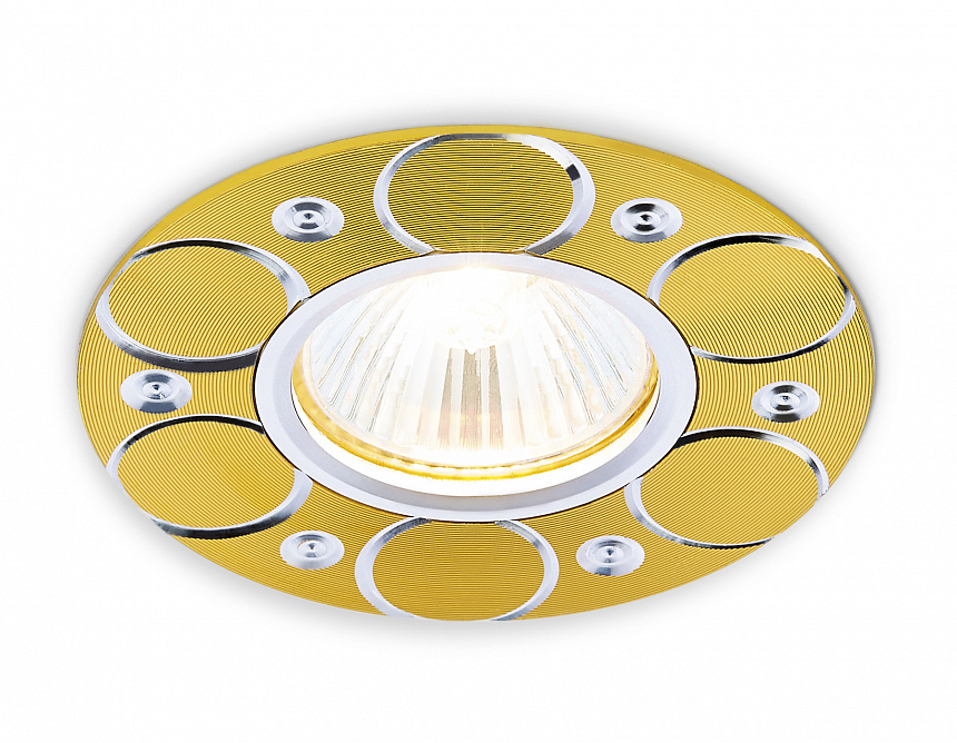 A808 AL/G алюминий/золото MR16