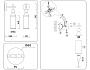 LH55280 BS/FR латунь/белый матовый E14 max 40W 140*80*310