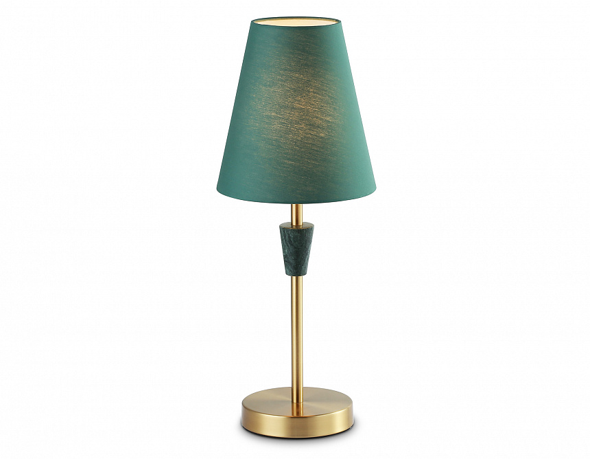 LH75057 BS/GN латунь/зеленый E14 max 40W D180*460