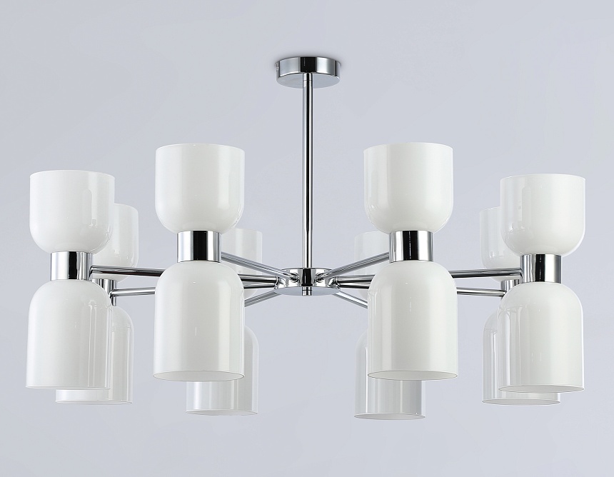 LH56085/16 СH/FR хром/белый матовый E14*16 max 40W D860*510