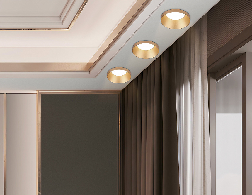 TN102803 GD золото GU5.3 D71*34