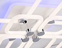 FA3866/4+4 WH белый 144W 3000K-6400K+RGB 627*627*121 (ПДУ РАДИО 2.4G)