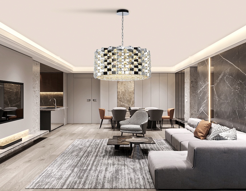 LH41006/18 CH/CL хром/прозрачный E14*18 max 40W D700*320