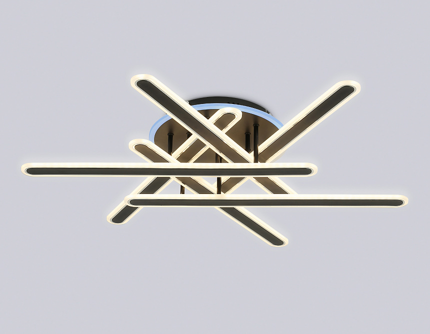 FA8908 BK/CH черный/хром 125W 3000-6400K+RGB 800*770*160 (ПДУ ИК)