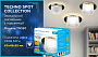 TN350 CH/CL хром/прозрачный GU5.3+3W (LED WHITE) D95*45