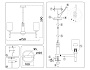 LH56253/7 SN/FR никель/белый матовый E27/7 max 60W D750*590
