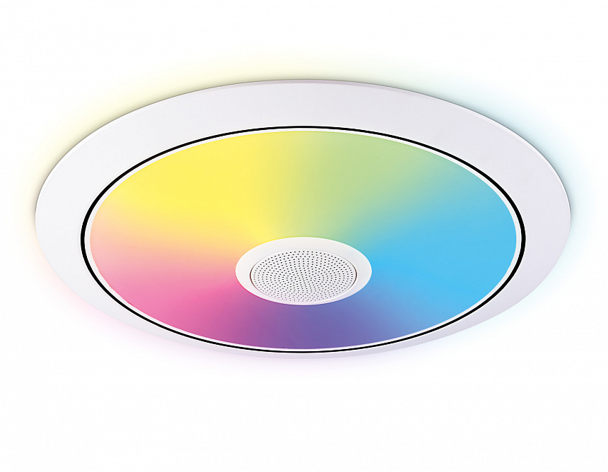 FZ720 WH белый IP20 52W 3000-6500K+RGB Music 450*65 (ПДУ ИК)