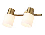 TR3969/2 BS/FR латунь/белый матовый  E27*2 max 40W 260*80*210