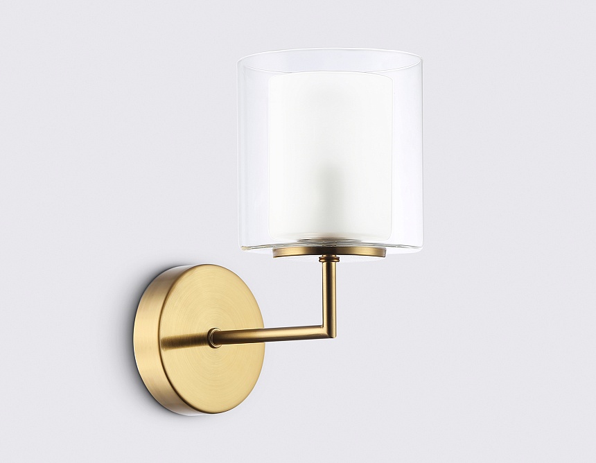 LH56015 BS/FR латунь/белый матовый E14 max 40W 190*120*220