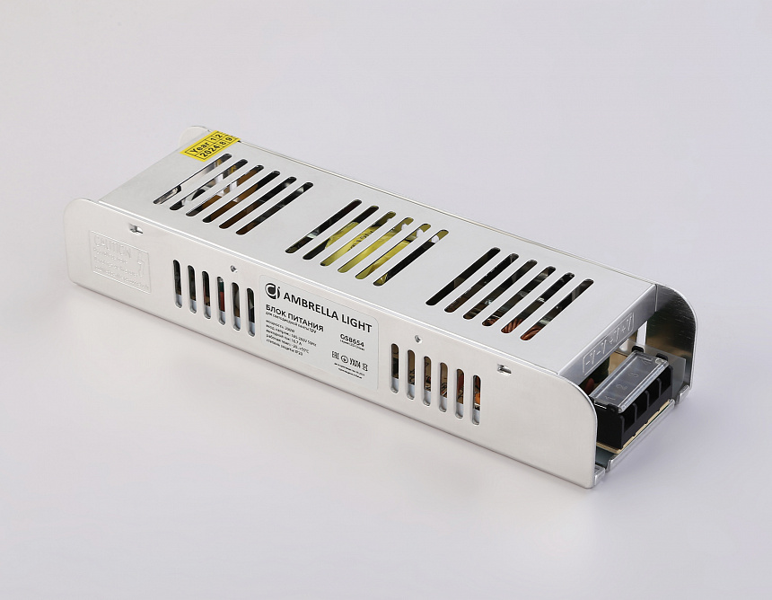 GS8654 блок питания 12V 200W 16.7A IP20 185-260V EMC 223*67*40