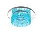 TN351 CH/BL хром/голубой GU5.3+3W (LED COLD) D95*45