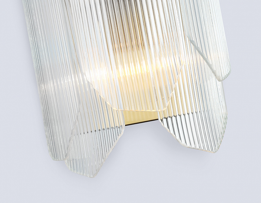 LH31257/2 BS/CL латунь/прозрачный E14*2 max 40W 220*150*270