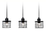 TR8075/3 BK черный E27*3 max 40W 582*120*1040