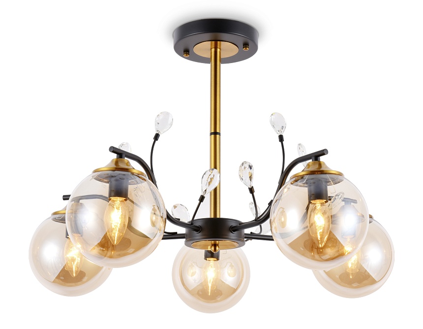 TR9072/5 BK/TI черный/янтарь E14 max 40W D620*420