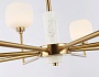 LH53017/8 BS/FR латунь/белый матовый G9*8 max 40W D830*680