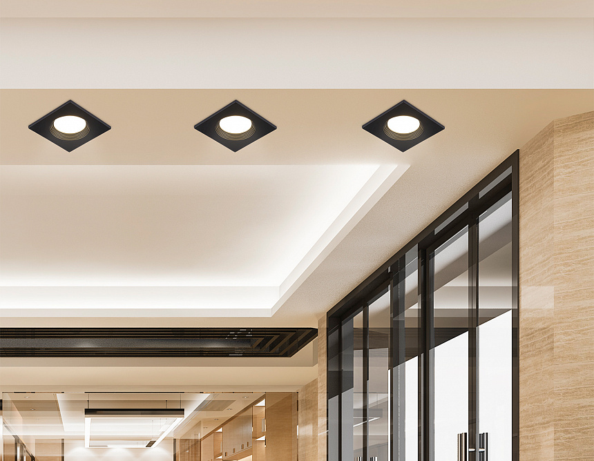 TN102818 BK черный GU5.3 78*78*28