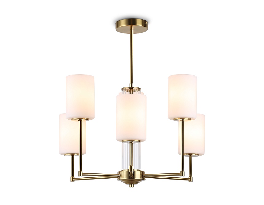 LH56215/6 BS/FR латунь/белый матовый E27/6 max 60W D600*600