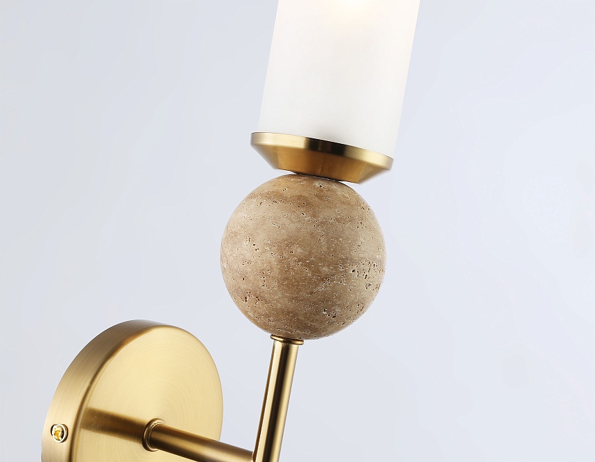 LH53254 BS/FR латунь/белый матовый E14 max 40W 110*100*400