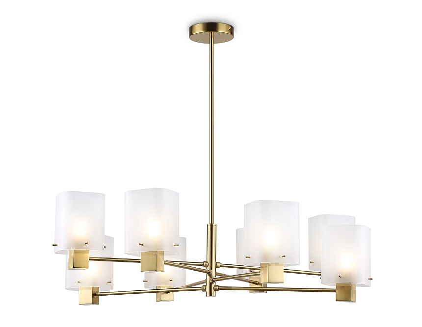 LH57033/8 BS/SM латунь/дымчатый E14/8 max 40W D830*710