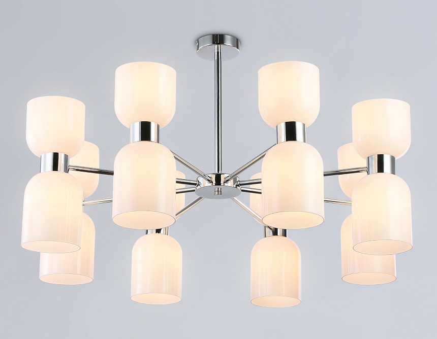 LH56085/16 СH/FR хром/белый матовый E14*16 max 40W D860*510