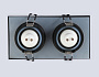 TN1146/2 BK черный IP44 GU5.3/2 180*95*38