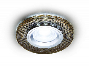 S290 BK хром/агат/MR16+3W(LED WHITE)