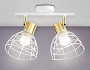 TR8601/2 WH/GD белый/золото E27*2 max 40W 260*154*230