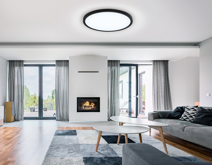 FZ1961 BK черный IP54 40W 5000K D470*15 (Без ПДУ)