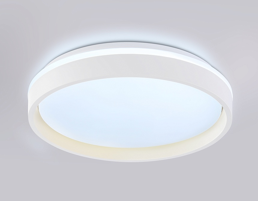 FZ601 WH/GD белый/золото IP20 46W 3000K-6500K+RGB D390*80 (ПДУ ИК)