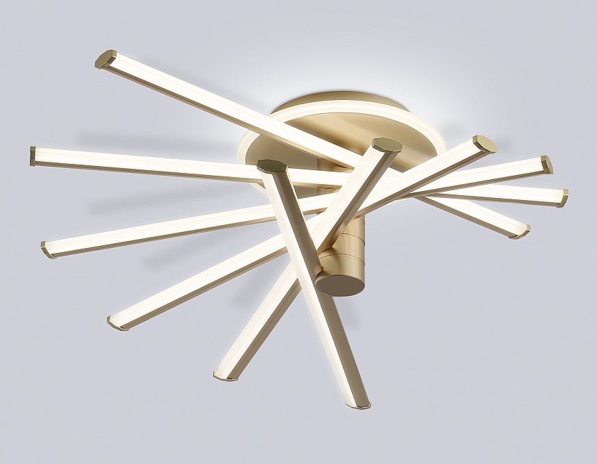 FL6234 GD золото 96W 3000K-6400K 605*605*200 (ПДУ ИК)