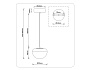 LH12001 BK/GD/SM черный/золото/дымчатый 6W 3000K D180*145