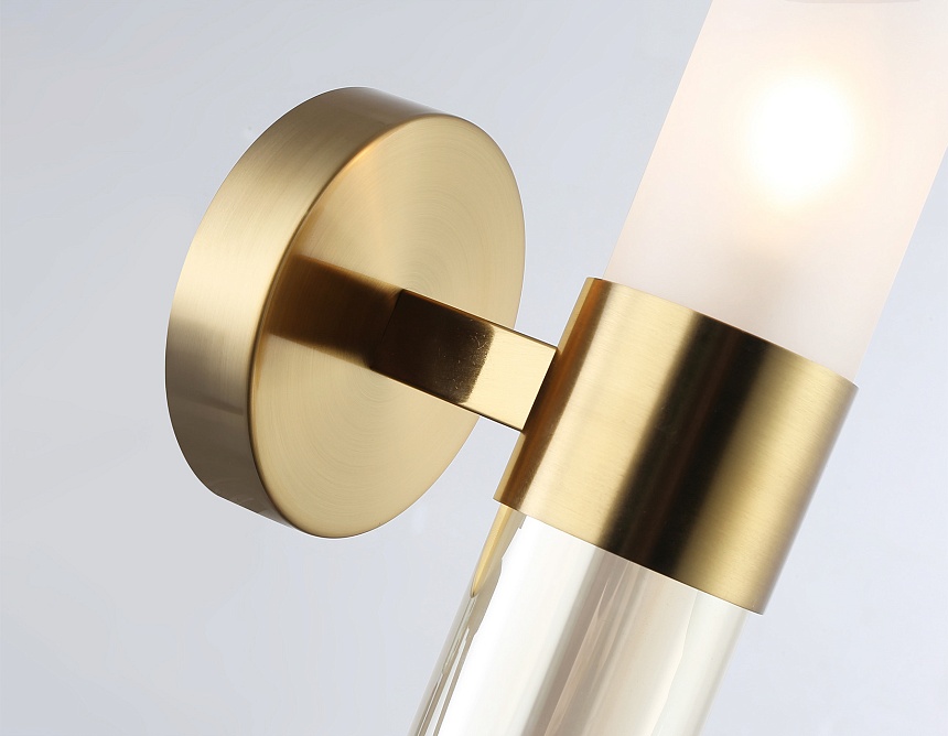 LH55116 BS/FR/TI латунь/белый матовый/янтарь E14 max 40W 130*100*225