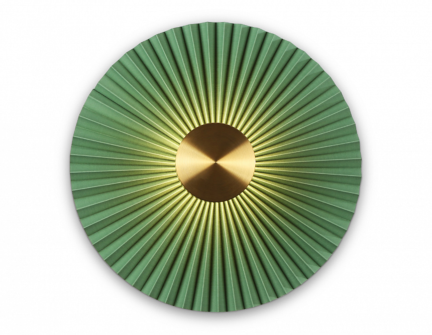 LH72649 BK/GR латунь/зеленый 6W 3000K D300*100