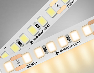 GS3201 2835 180Led/ 14.4W m/ 24V IP20 3000K/ 5000*8*1.2mm (2 конт.)