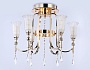 TR3244/6 SGD/FR золото/белый матовый E14*6 max 40W D600*520
