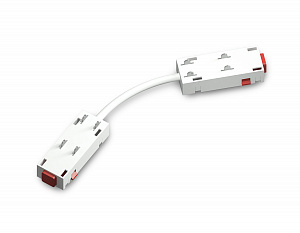 GL1109 WH белый коннектор питания гибкий для шинопровода Magnetic 220V 250*28.5*18