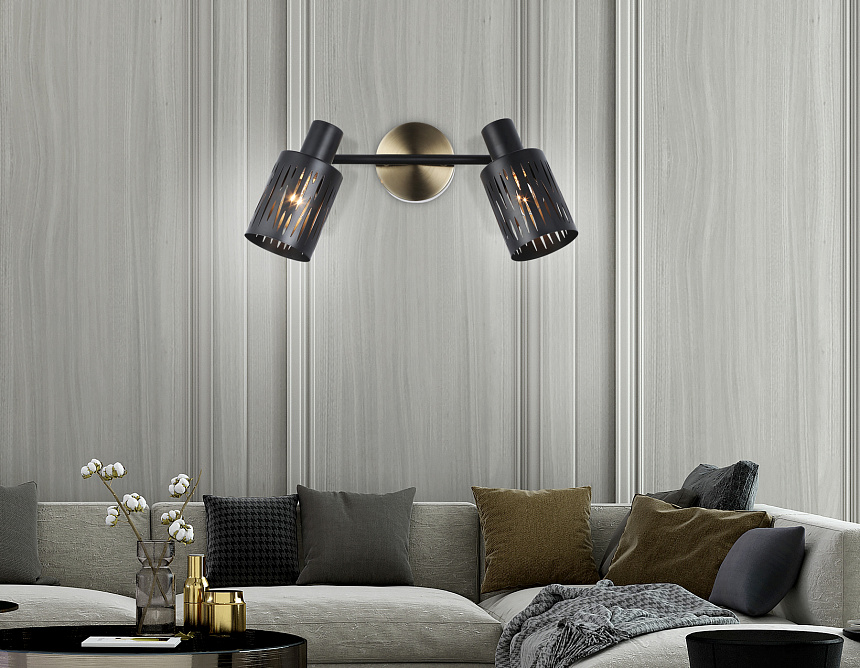 TR8668/2 BK/SB чёрный/бронза E14/2 max 60W 360*100*190