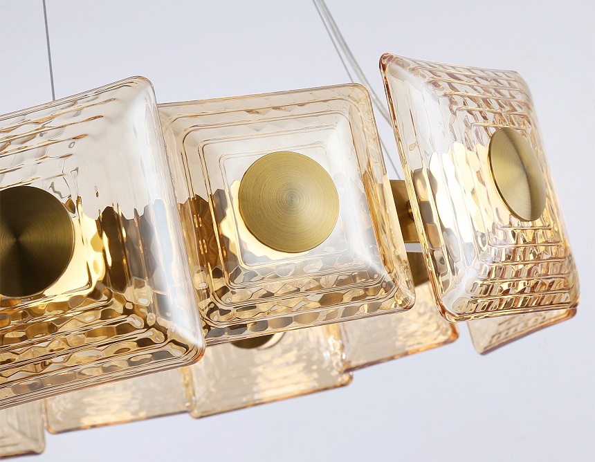 LH31021 BS/TI латунь/янтарь 56W 3000K D570*150