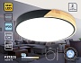FZ1305 BK/LW черный/светлое дерево 36W 5000K D400*50 (без ПДУ)