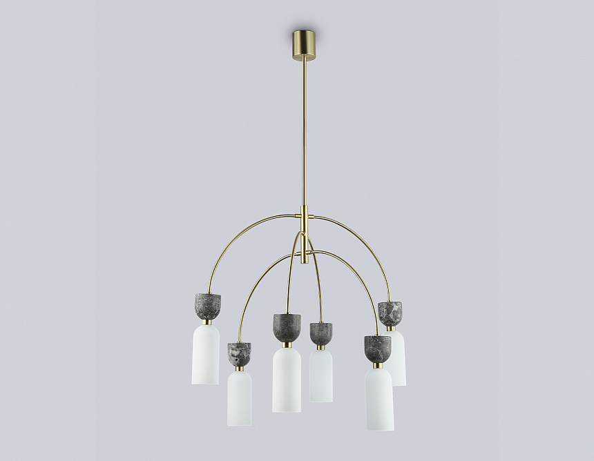 LH53333/6 GD/WH золото/белый G9*6 max 25W D680*1290