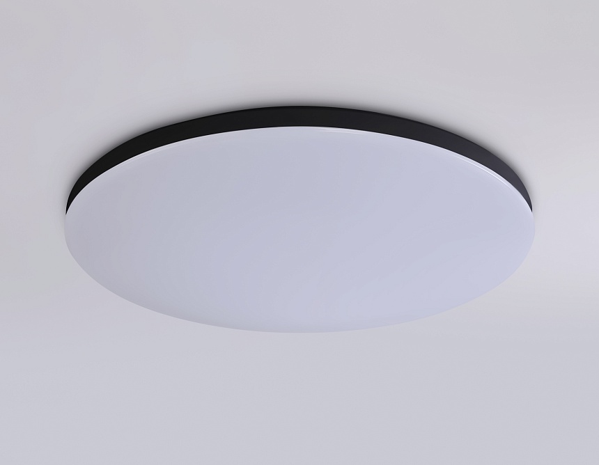 FZ2004 BK черный IP54 20W 3000K-6500K+RGB Wi-Fi Алиса/Tuya/Smart Home/Alexa D300*55 (ПДУ ИК)